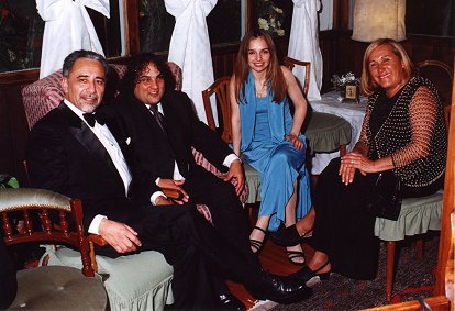 Con los Luizón en el Casamiento de Facundo Jordá, enero de 2001